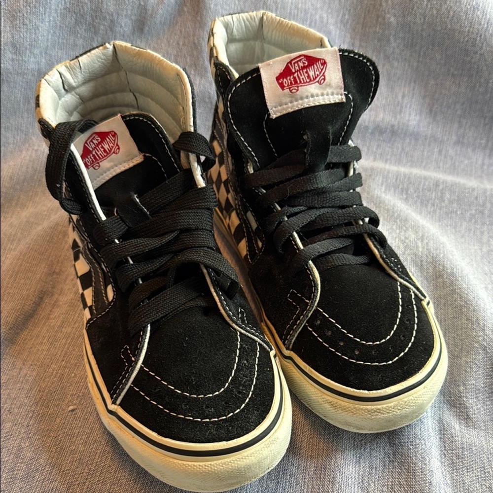 Vans Black and White High-Top Sneakers - Picture 1 of 12